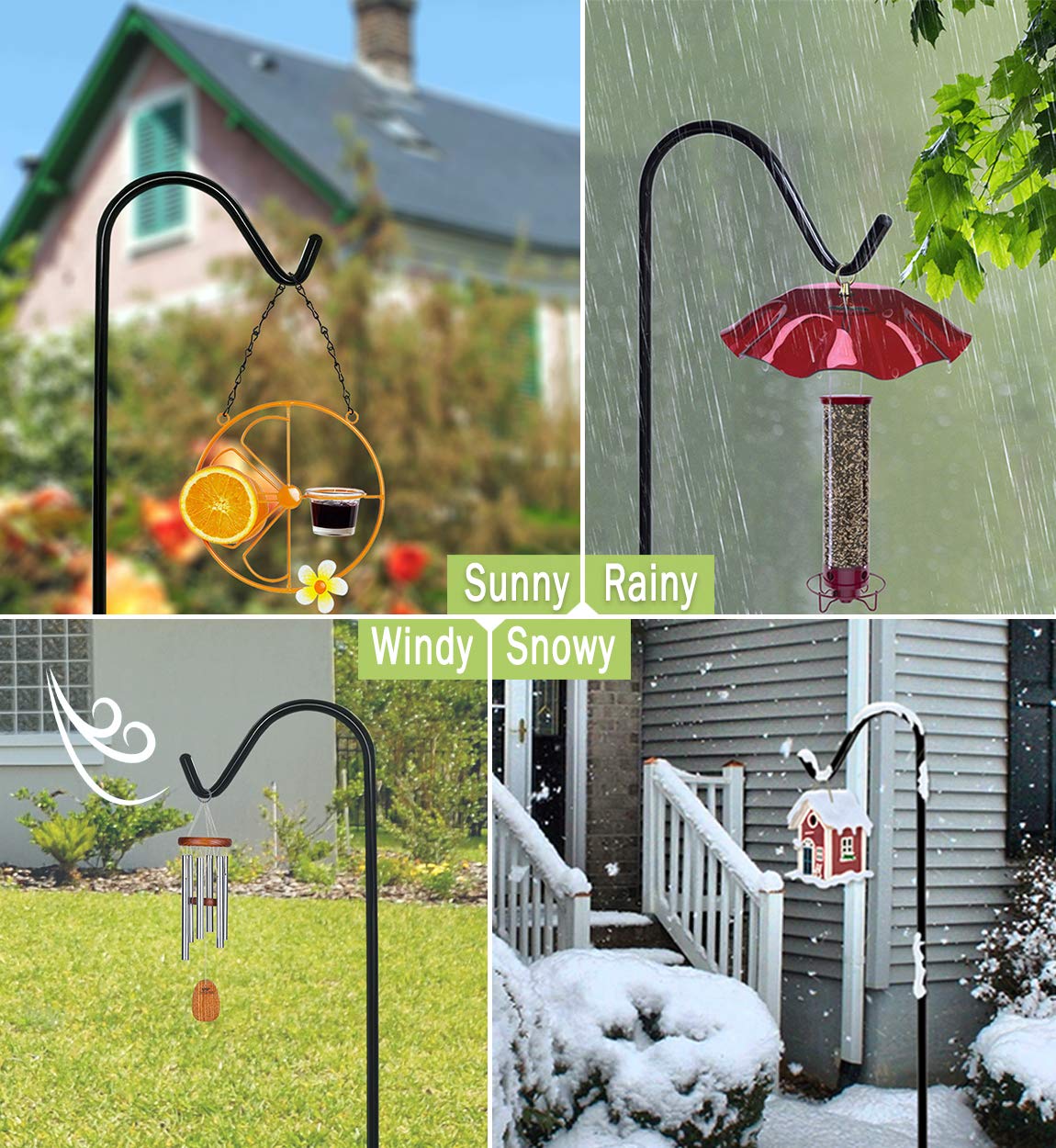 Garbuildman outdoor garden decor display supports lanterns, pots, and ornaments.