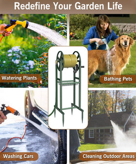 Garbuildman outdoor hose holder ideal for gardening, car washing, and pet care