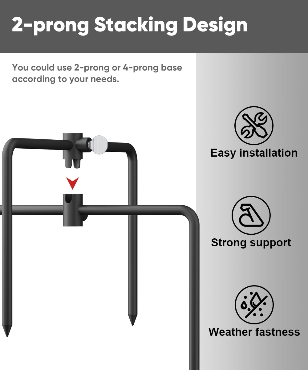 Garbuildman heavy-duty steel with rust-proof finish stands up to outdoor weather