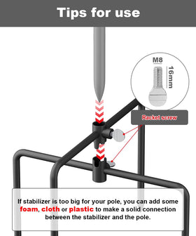 Garbuildman shepherd-hook ground anchor enhances garden display safety