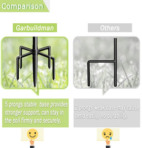 Garbuildman shiny black finish adds elegance to your garden display.