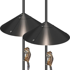 Garbuildman squirrel-baffle 19inch metal protects bird feeder from pesky squirrels.