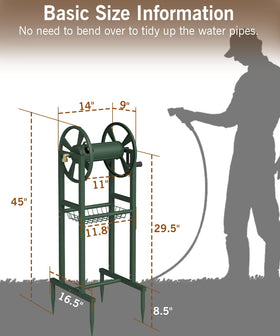 Garbuildman durable powder-coated storage rack keeps tools organized