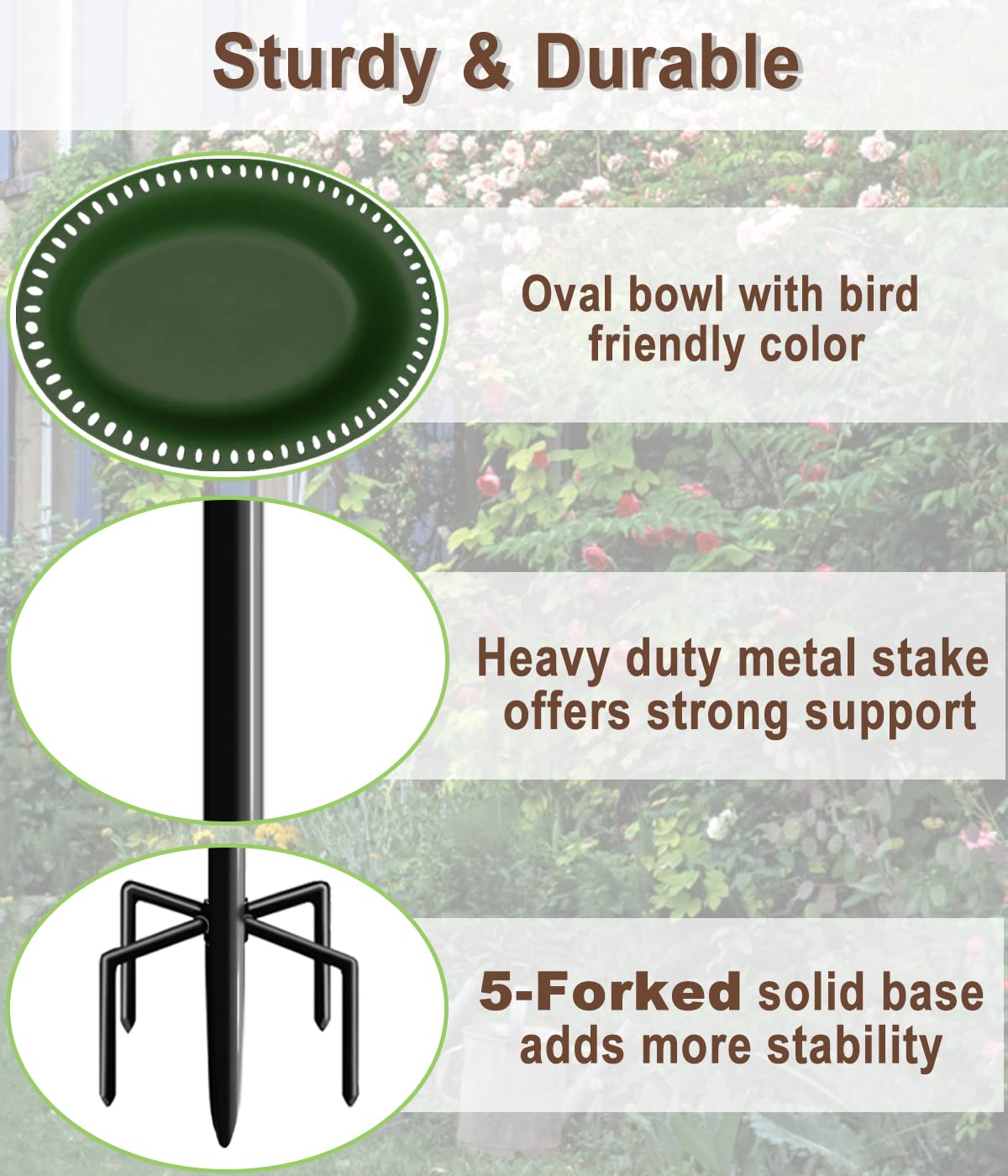 Green basin with weatherproof coating by Garbuildman withstands outdoor conditions.