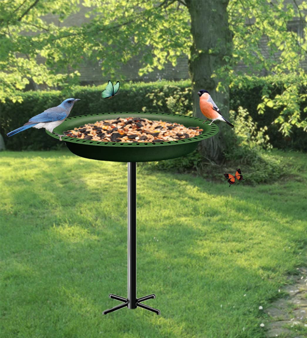 Outdoor garden accent by Garbuildman blends with greenery while inviting birds.