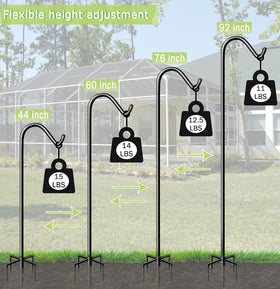 Garbuildman wind-stable five-prong base keeps hangings secure.