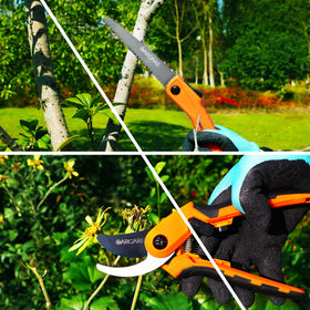 GARCARE garden tool kit storage-friendly design keeps tools organized.
