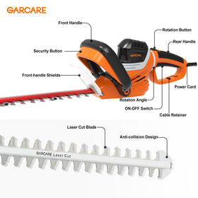 GARCARE hedge trimmer blade guard and blade cover protect you during trimming.