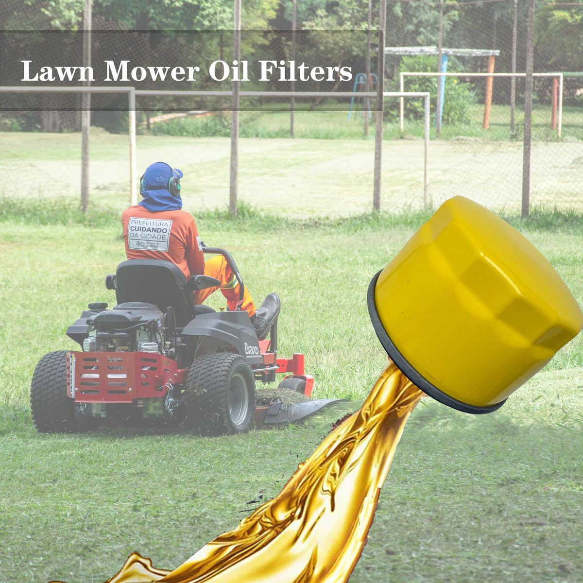 GARDAUTO oil filter for John Deere GY20577; precise fit for compatible mowers