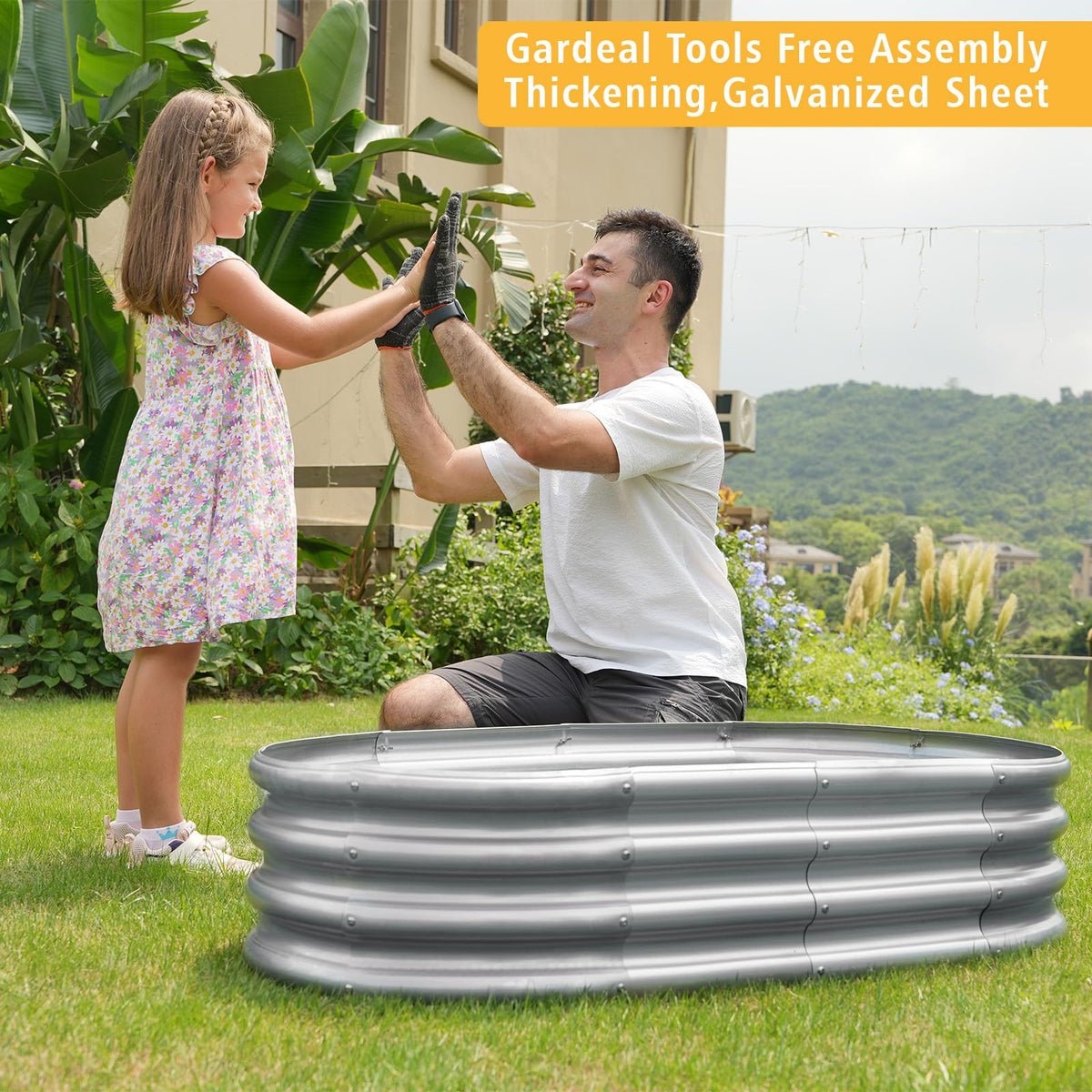 Gardeal Garden Bed reinforced edges preventing warping over seasons