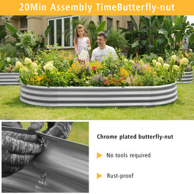 Gardeal Garden Bed offering 7-14 cu ft soil capacity for versatile planting