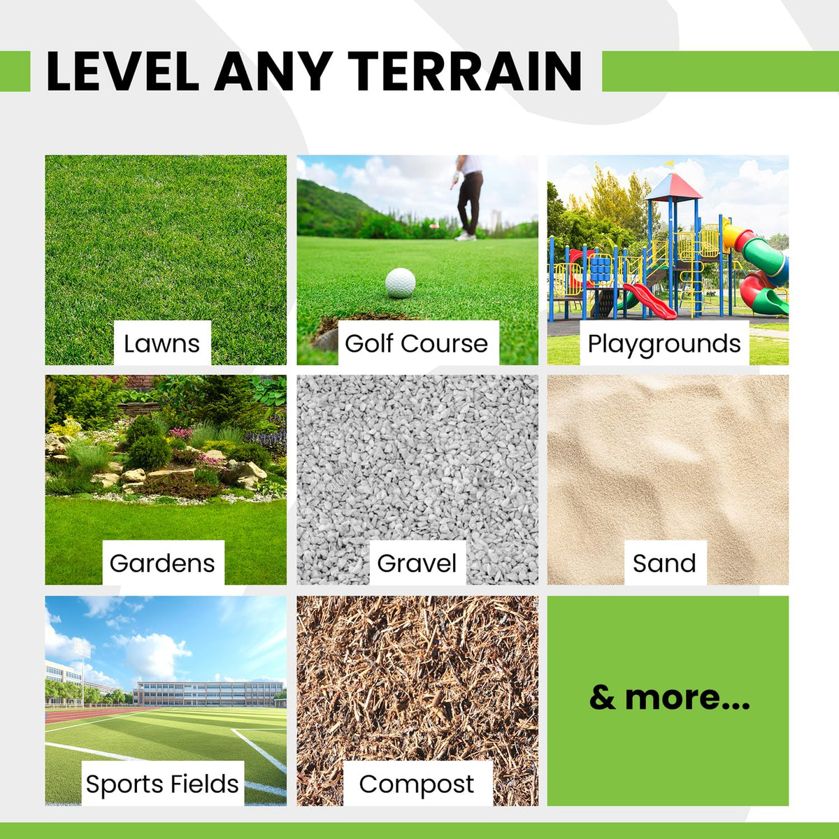 Gardease heavy-duty steel construction resists warping during wet soil or gravel work