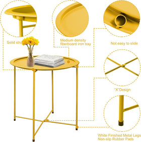 Garden 4 you end table designed for indoor and covered outdoor use.