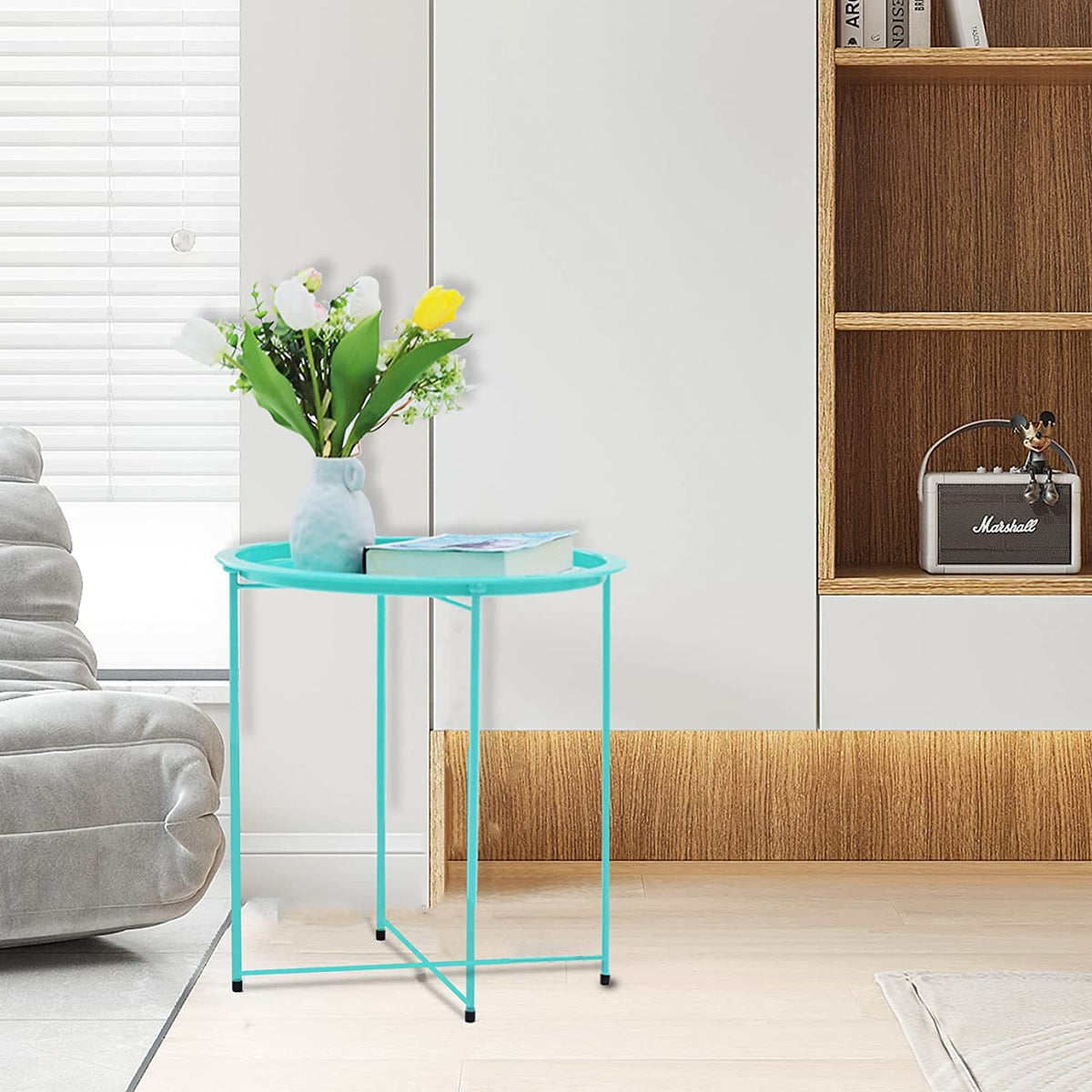 Garden 4 you end table with removable tray for serving