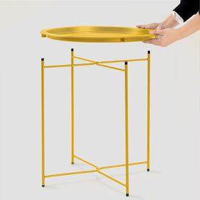 Garden 4 you end table used as a snack table in living space.