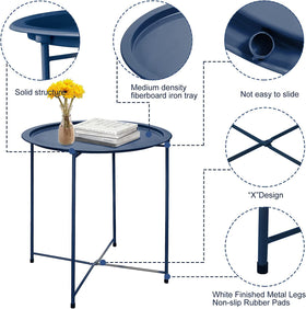 Garden 4 You indoor-outdoor metal table with wear-resistant coating.