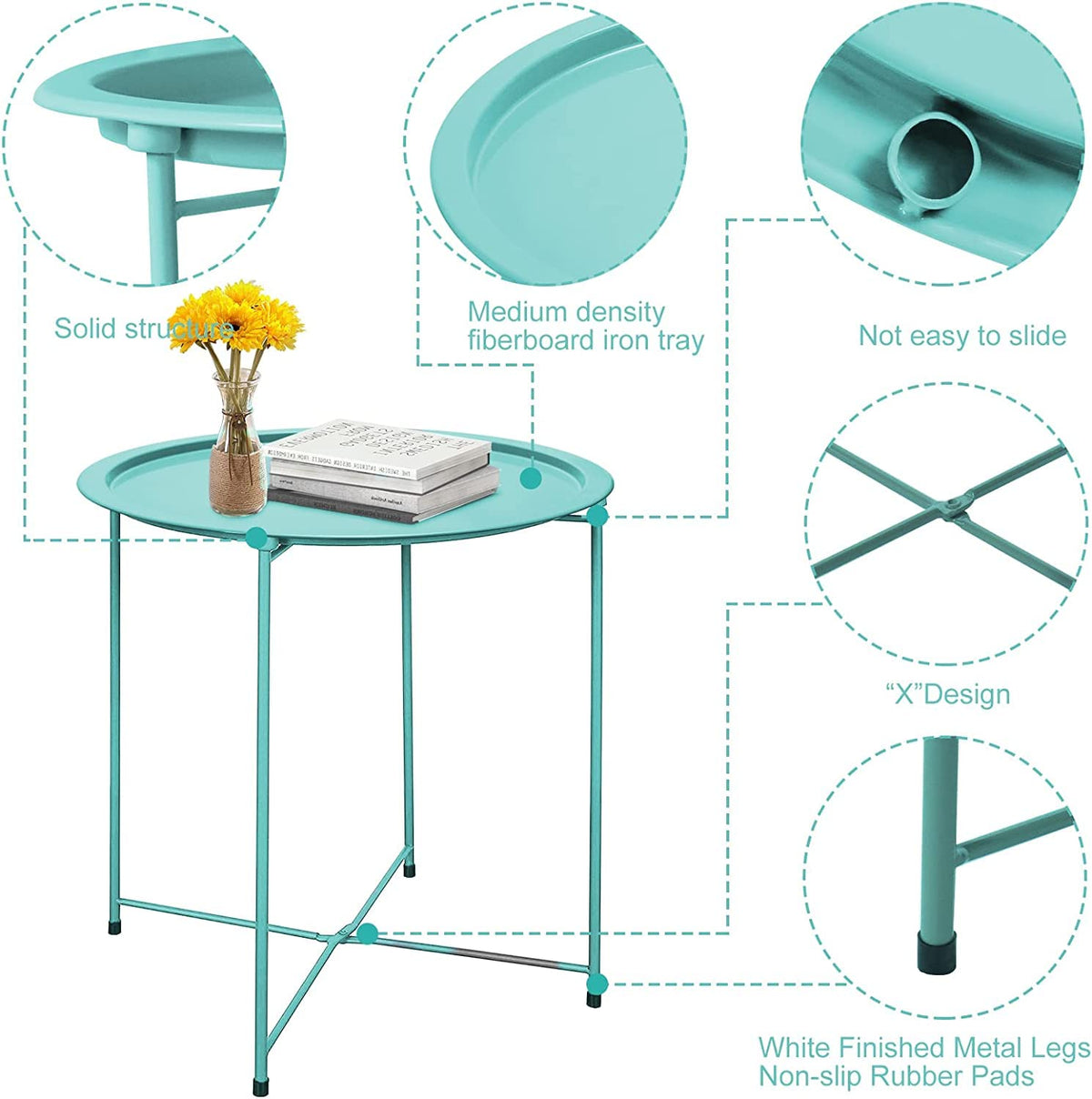 Garden 4 you durable metal construction stands up to daily use