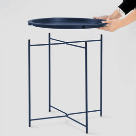 Garden 4 You portable folding table ready for transport and storage.