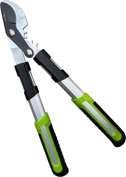 Garden Guru bypass loppers with gear-action blades for powerful pruning assistance