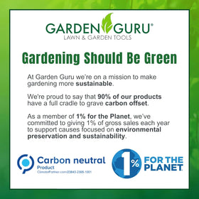 Garden Guru comfort grip non-slip handles reduce fatigue during pruning.