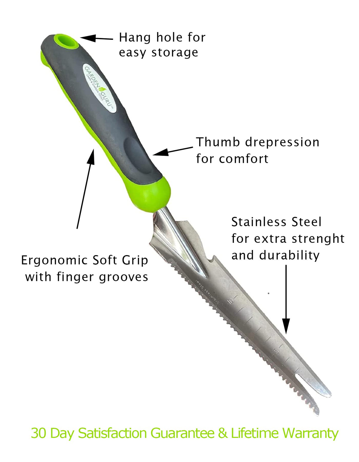 Garden Guru five-in-one tool combines weeding, digging, and more in one versatile instrument