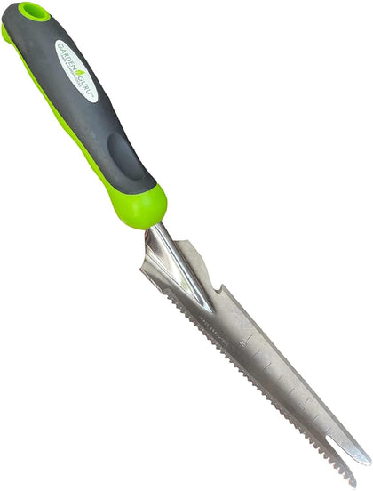 Garden Guru hand weeder with ergonomic handle for comfortable, lasting weeding sessions