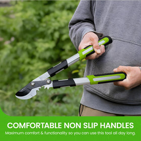 Garden Guru high-carbon steel blades in closeup for sharp, durable cuts