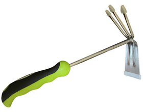Garden Guru stainless steel tines handle tough soil.