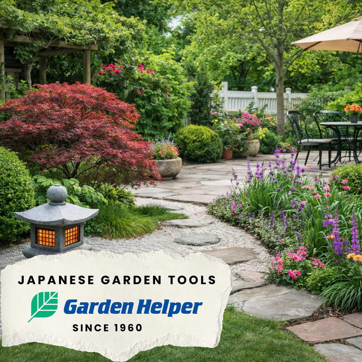 Garden Helper Root Hook Made in Japan symbol with natural birch handle