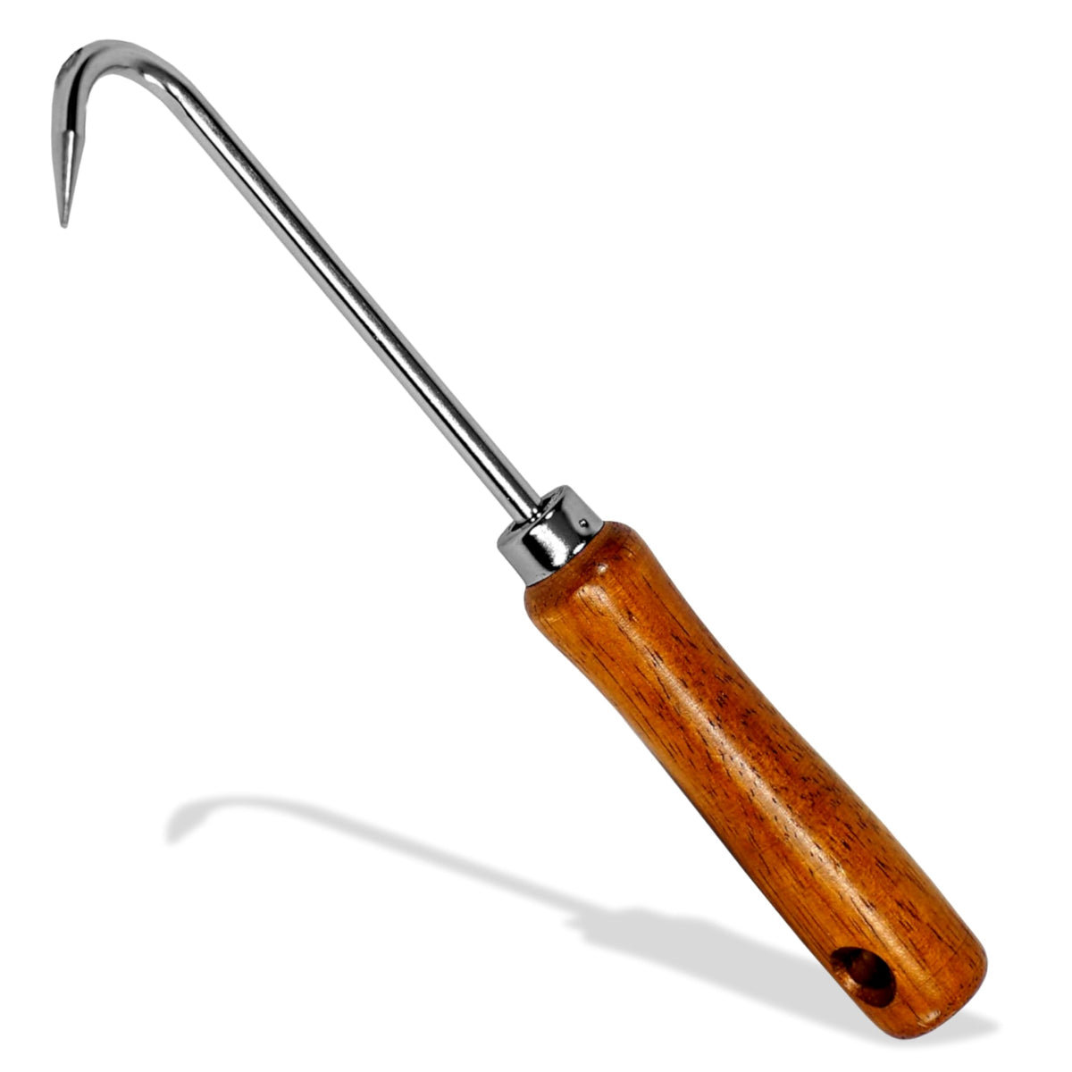 Garden Helper Root Hook tool close-up showing robust blade for gentle root loosening during repotting