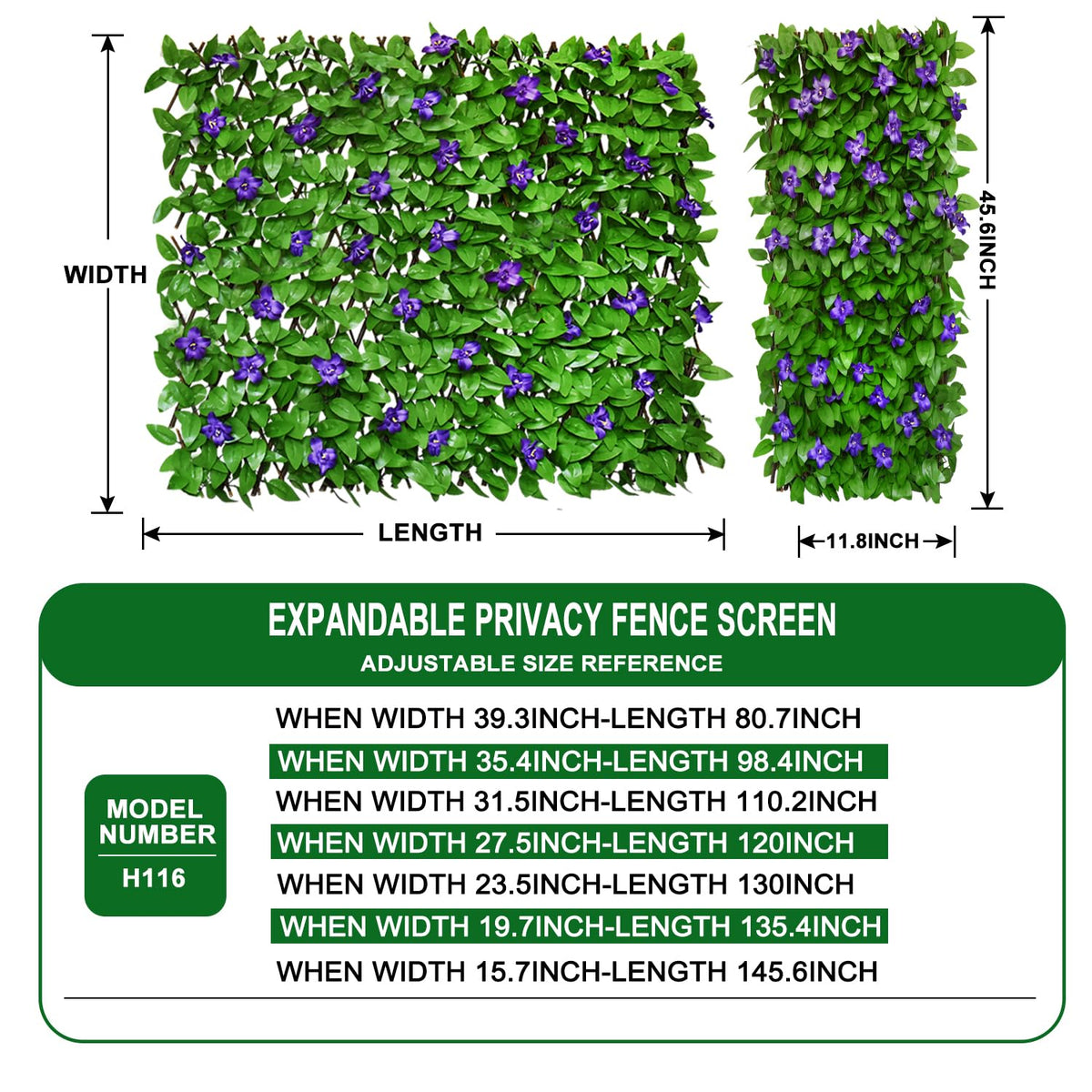 Garden Land artificial ivy leaves closeup showing realistic texture for décor