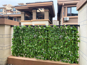 Garden Land compact 11x47 inches when closed for space-saving privacy.
