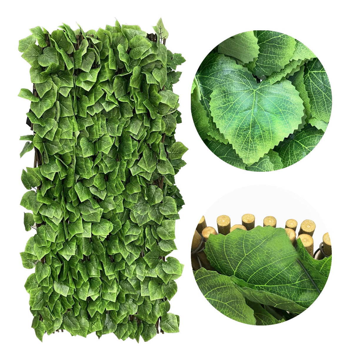 Garden Land UV-stabilized leaves stay green year-round, resisting sun and moisture.
