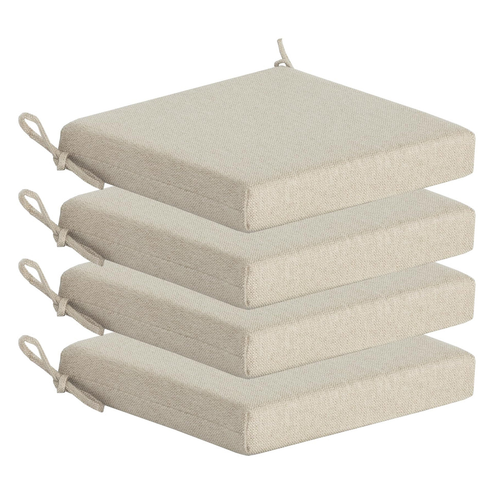 Garden Lucky outdoor chair cushions on a patio chair for comfortable seating