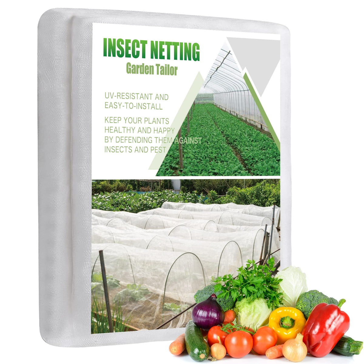 Garden Tailor breathable netting lets water through for easy irrigation.