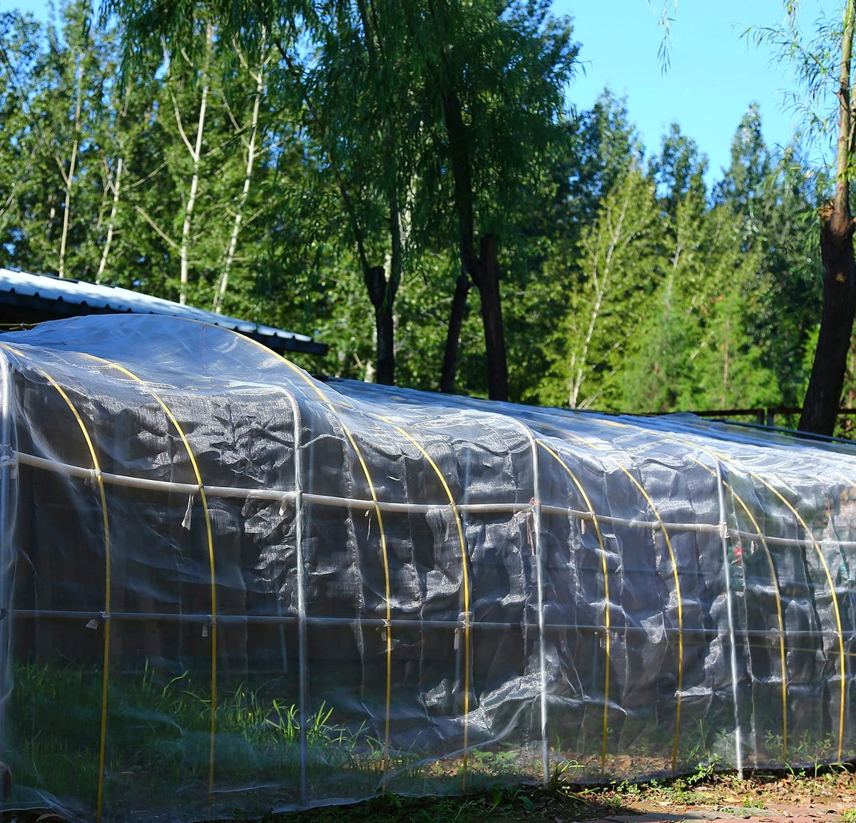 Garden Tailor Cut-to-size net adapts to any bed shape or enclosure.