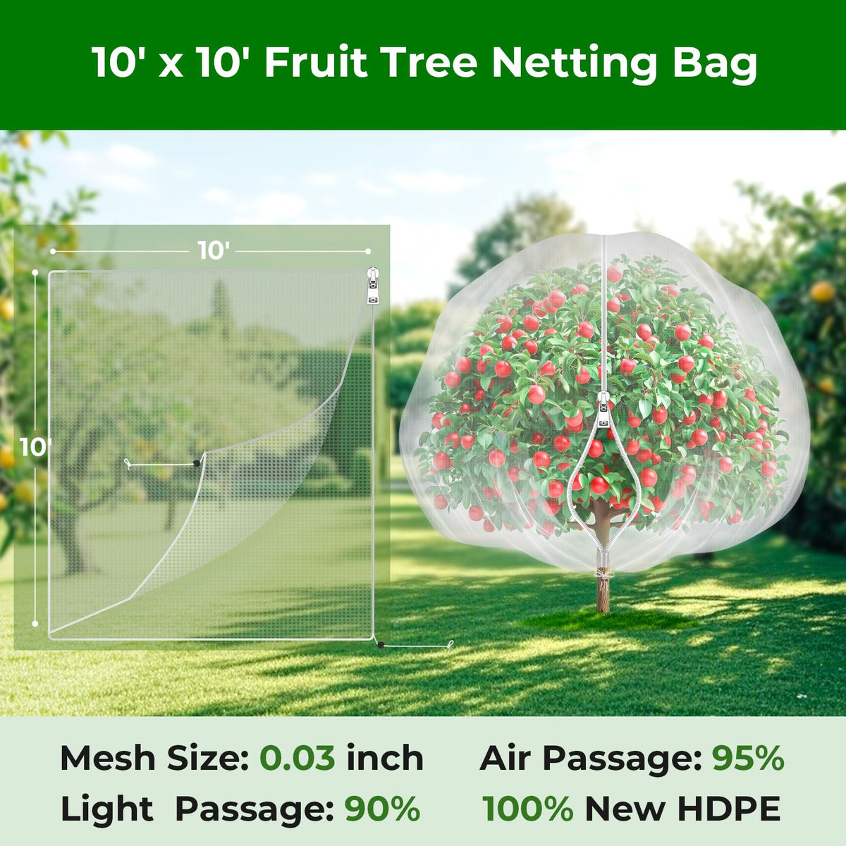 Garden Tailor durable double-lock design keeps plants protected.