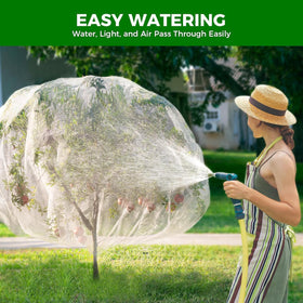 Garden Tailor netting allows watering through without removal for easier care.