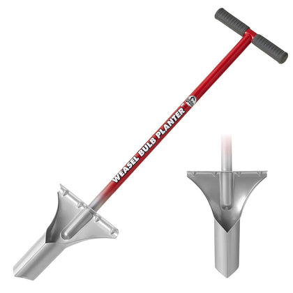 Garden Weasel Bulb Planter long handle for quick, uniform holes.
