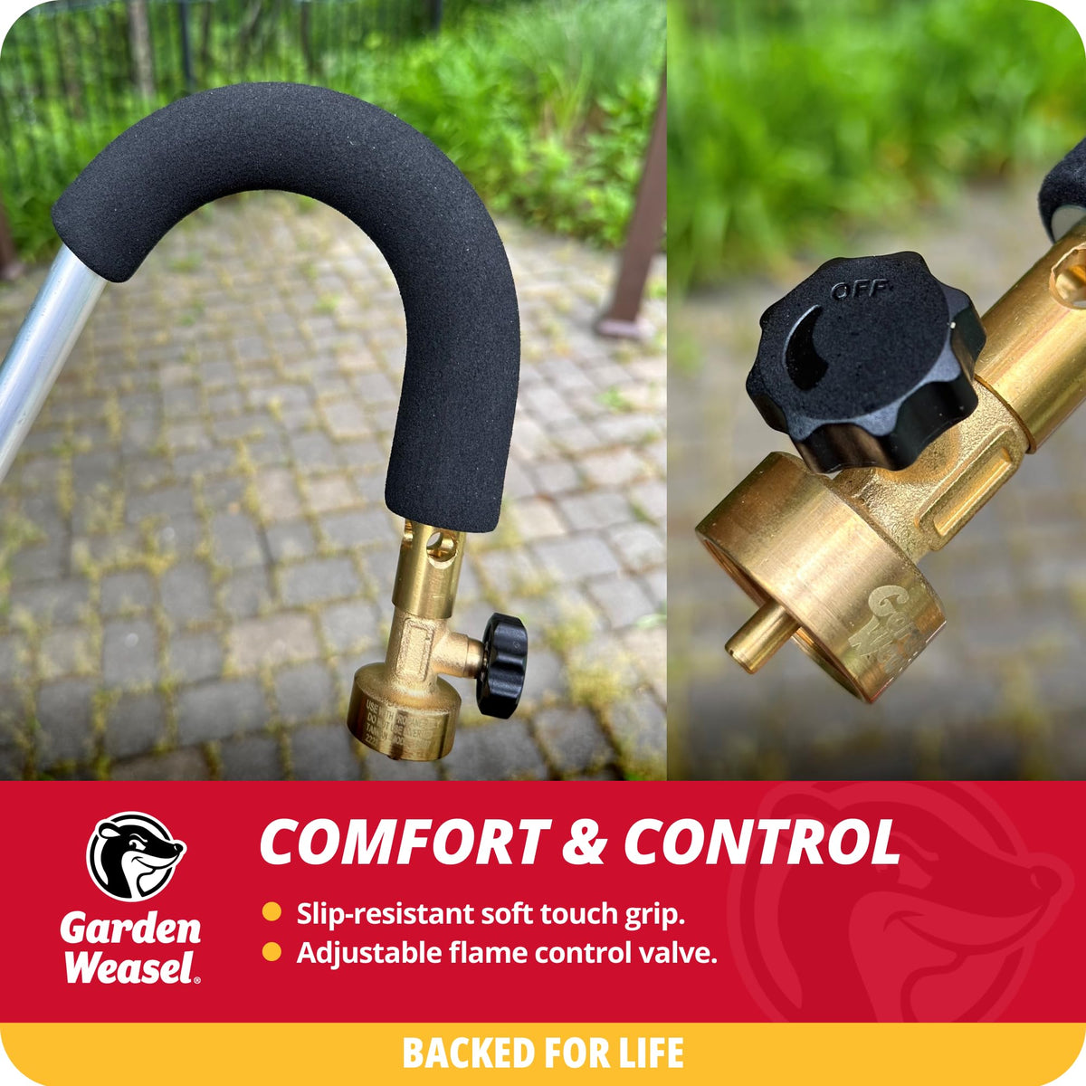 Garden Weasel WeedTorch professional-grade design for reliable, chemical-free weed control.