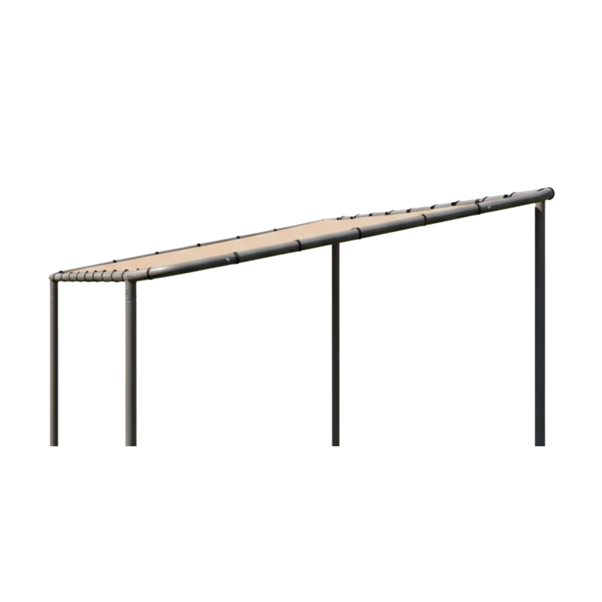 Garden Winds reinforced RipLock 350 beige canopy top, front view, durable outdoor shade.