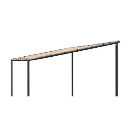 Garden Winds reinforced RipLock 350 beige canopy top, front view, durable outdoor shade.