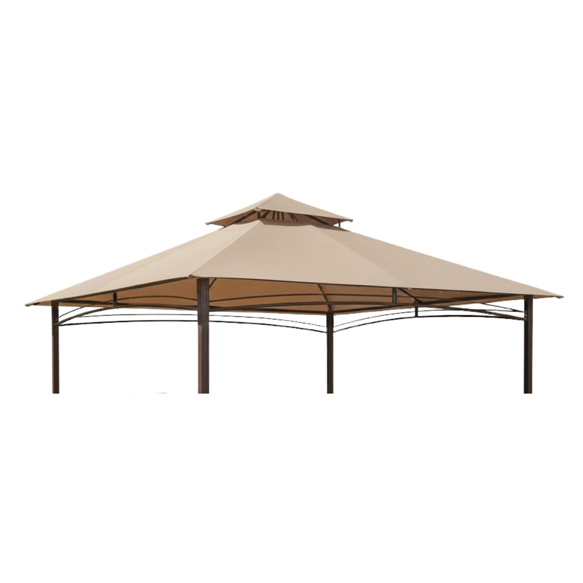 Garden Winds reinforced RipLock 350 top in beige for durable gazebo coverage