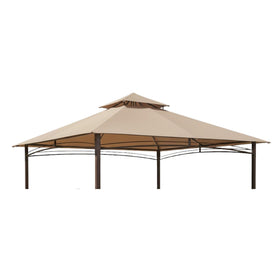 Garden Winds reinforced RipLock 350 top in beige for durable gazebo coverage
