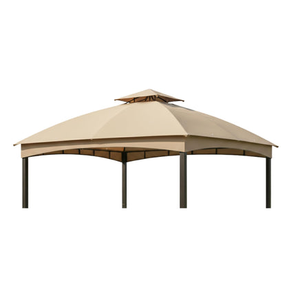 Garden Winds RipLock 350 canopy top beige close-up highlighting durable fabric for outdoor use