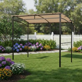 Garden Winds Tangkula 7-foot Gazebo fit view demonstrating model-specific customization