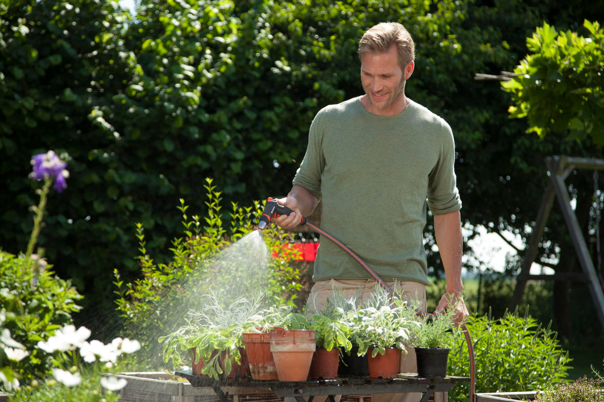 Gardena Premium packaging showing included cleaning nozzle