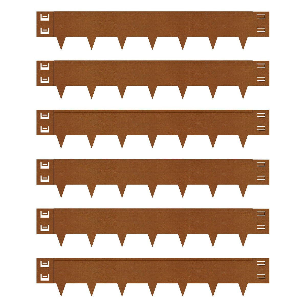 Gardenaire Cor-Ten steel edging with 40-inch length for durable garden borders.