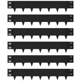 Gardenaire galvanized steel edging defines borders and deters weed growth.