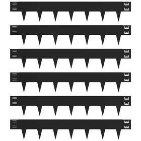 Gardenaire galvanized steel edging, 40-inch length, for clean borders.